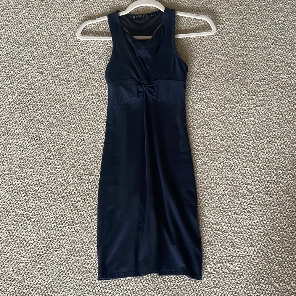Athleta -Elegant Black Sleeveless Dress
